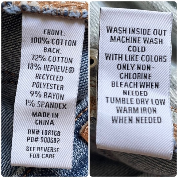 RSQ Vintage Mom Jeans Women’s 24 Blue Medium Wash Ripped Distressed Stretch - Picture 16 of 16